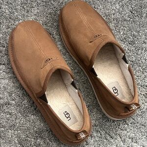 UGG Men's Brown Suede Loafers